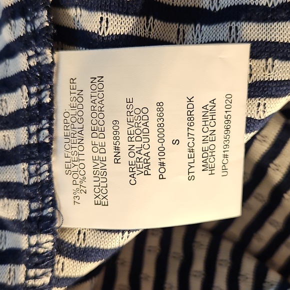 Copper Key Navy Blue and White Sleeveless Sundress - Size Small - EUC - Picture 4 of 5